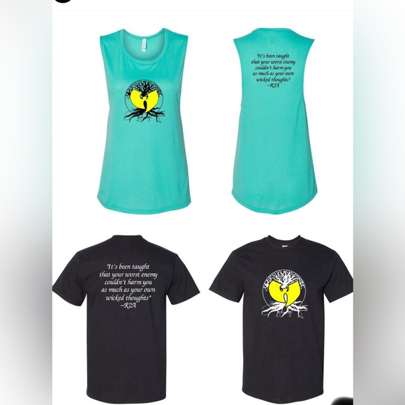 Wu-tang tank top 💙 I put one of my “doodles” on a Tank top/ 10% donated - Picture 4 of 7
